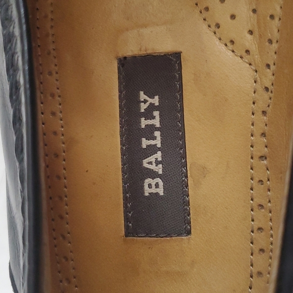 Bally Norwood Black Woven Slip On Leather Loafers 8 W main image 6